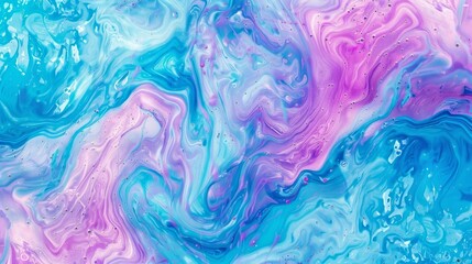 Abstract background of acrylic paint mixing in a fluid art design