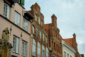 Backsteinhäuser in Lübeck