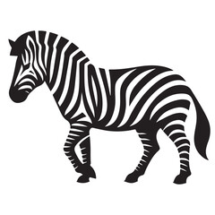  zebra Silhouette vector white back ground