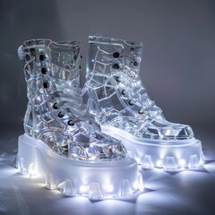 Medium shot of Platform Adore Ankle Boots, isolated on a white background 