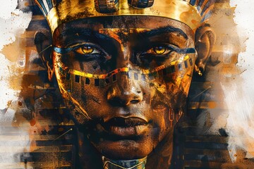 Fototapeta premium A close-up shot of a person wearing a royal crown, perfect for use in royalty-themed projects or as a symbol of achievement