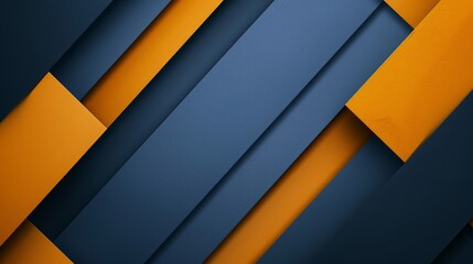 Fototapeta premium Dynamic and vibrant modern abstract background featuring overlapping diagonal stripes in orange and blue