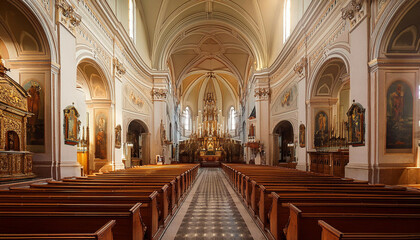 interior of the church of st john the baptist