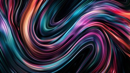 Vibrant wave patterns in abstract background, ideal for projects requiring colorful and dynamic designs