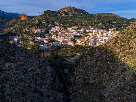 Aerial view of Castril natural park, Granada, Spain