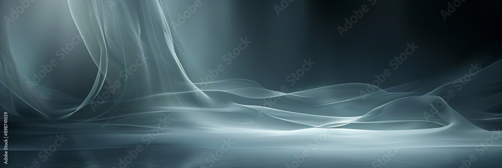Poster a smooth, abstract gradient backdrop fades from light to dark gray, creating a versatile studio sett