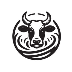 animal head vector art  silhouette illustration