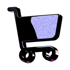 A stunning 3D icon with an elegant space texture,  perfect for adding sophistication to any project