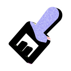 A stunning 3D icon with an elegant space texture,  perfect for adding sophistication to any project