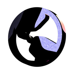 A stunning 3D icon with an elegant space texture,  perfect for adding sophistication to any project