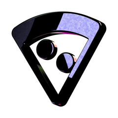 A stunning 3D icon with an elegant space texture,  perfect for adding sophistication to any project