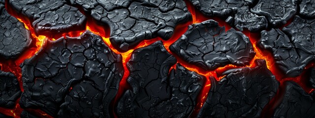  A tight shot of a black substrate bearing red and yellow paint stripes