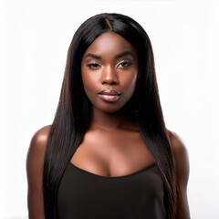 Naklejka premium portrait of a black woman