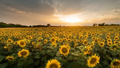 Sonnenblumen im Licht: Ein Feld voller Wärme

