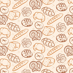Bakery Hand-drawn Stroke Pattern