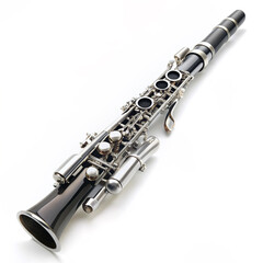 Fototapeta premium clarinet musical instrument with white background