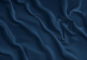 Fototapeta premium Blue velvet texture sample background, smooth, some waves, well enlighted