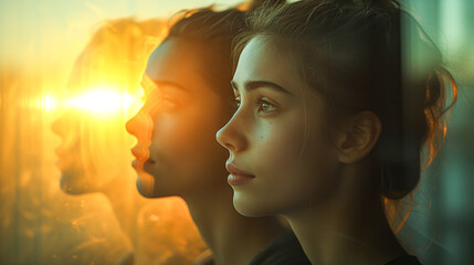 a subtle separation and adding a layer of depth to the portraits