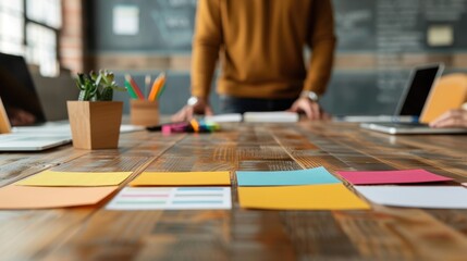 Futuristic Product Development Meeting Embracing Innovation in Triadic Color Scheme