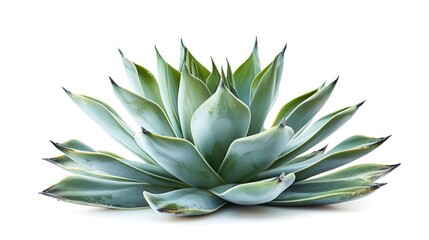 Obraz premium Agave plant on white background with isolation path