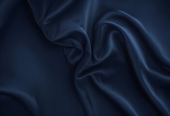 Obraz premium Dark blue velvet texture sample background, smooth, some waves, well enlighted