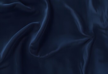 Fototapeta premium Dark blue velvet texture sample background, smooth, some waves, well enlighted