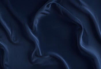 Obraz premium Dark blue velvet texture sample background, smooth, some waves, well enlighted