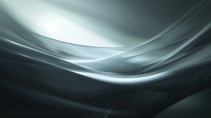 Naklejka premium Stylish silver wave backdrop with a contemporary, futuristic pattern, ideal for digital artwork or wallpapers. A refined touch of opulence elevates any project