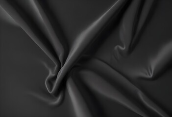 Fototapeta premium Dark grey velvet texture sample, gray satin background, smooth, some waves, well enlighted