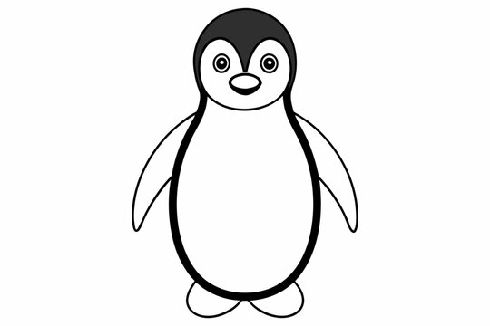 recommend clip art: Funny Penguin Vector Illustration, Cartoon, Clipart, Line Art Design on White Background, Funny penguin vector illustration, cartoon, clipart, and line art design on white background.