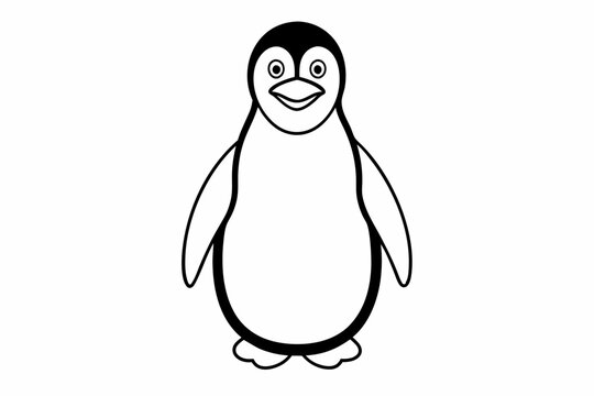 recommend clip art: Funny Penguin Vector Illustration, Cartoon, Clipart, Line Art Design on White Background, Funny penguin vector illustration, cartoon, clipart, and line art design on white background.