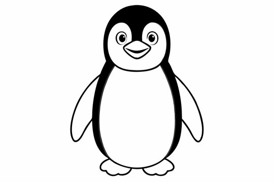 recommend clip art: Funny Penguin Vector Illustration, Cartoon, Clipart, Line Art Design on White Background, Funny penguin vector illustration, cartoon, clipart, and line art design on white background.