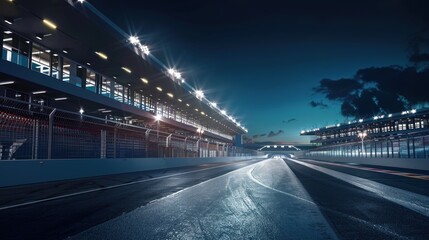 Fototapeta premium Night Race Track
