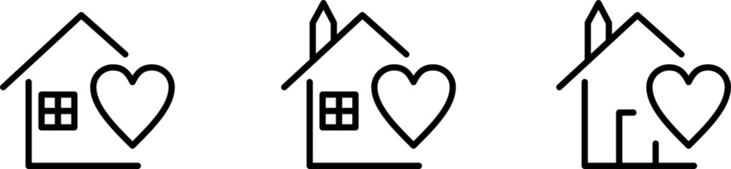 Stay home icon set. White Background. Vector illustration design.