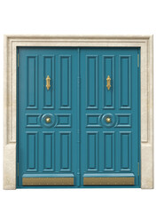 Entrance classic doors for the house