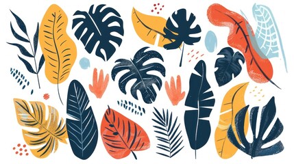 Tropical Leaves Illustration