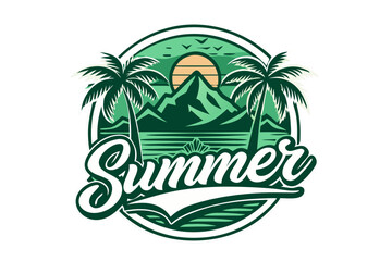 Summer t-shirt design bundle, summer beach vacation