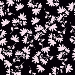 Seamless flowers pattern, floral print.