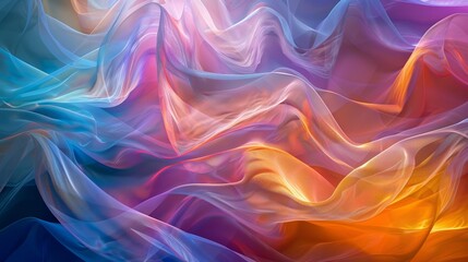 Obraz premium Beautiful smooth texture with flowing colorful waves in an abstract background