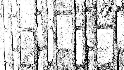 Grungy Textured Brick Wall Silhouette