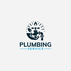 plumbing logo, plumbing service logo, plumbing solution logo, water service logo, plumber logo