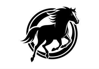 animal, black, defense, design, elegance, elegant, face, graphic, guard, head, horse, horse logo, icon, illustration, logo, luxurious, luxury, mascot, protect, secure, security, shield, stallion,