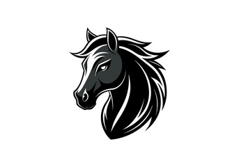 animal, black, defense, design, elegance, elegant, face, graphic, guard, head, horse, horse logo, icon, illustration, logo, luxurious, luxury, mascot, protect, secure, security, shield, stallion,