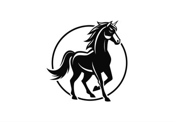 animal, black, defense, design, elegance, elegant, face, graphic, guard, head, horse, horse logo, icon, illustration, logo, luxurious, luxury, mascot, protect, secure, security, shield, stallion,