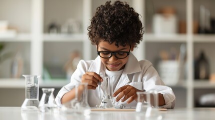 Engaging Science Education: Teacher Assisting Student with Hands-On Project for Academic Growth