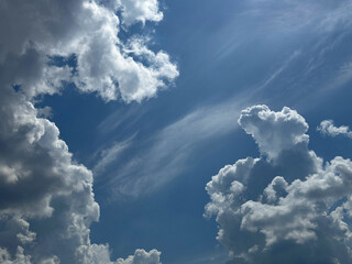 Dramatic sky clouds heaven cloudscape