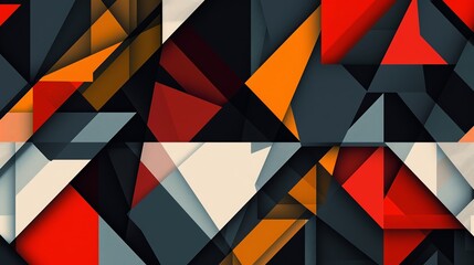 Modern and stylish design created by overlapping geometric shapes in an abstract background
