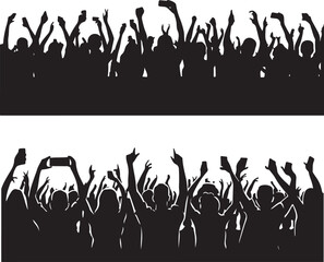 Concert Crowd Silhouette