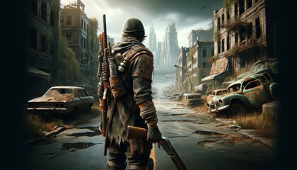 Video game scenes with detailed environments and heroic characters