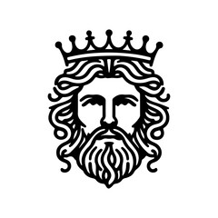 Royal King, Queen Silhouettes Crowns SVG Clipart.